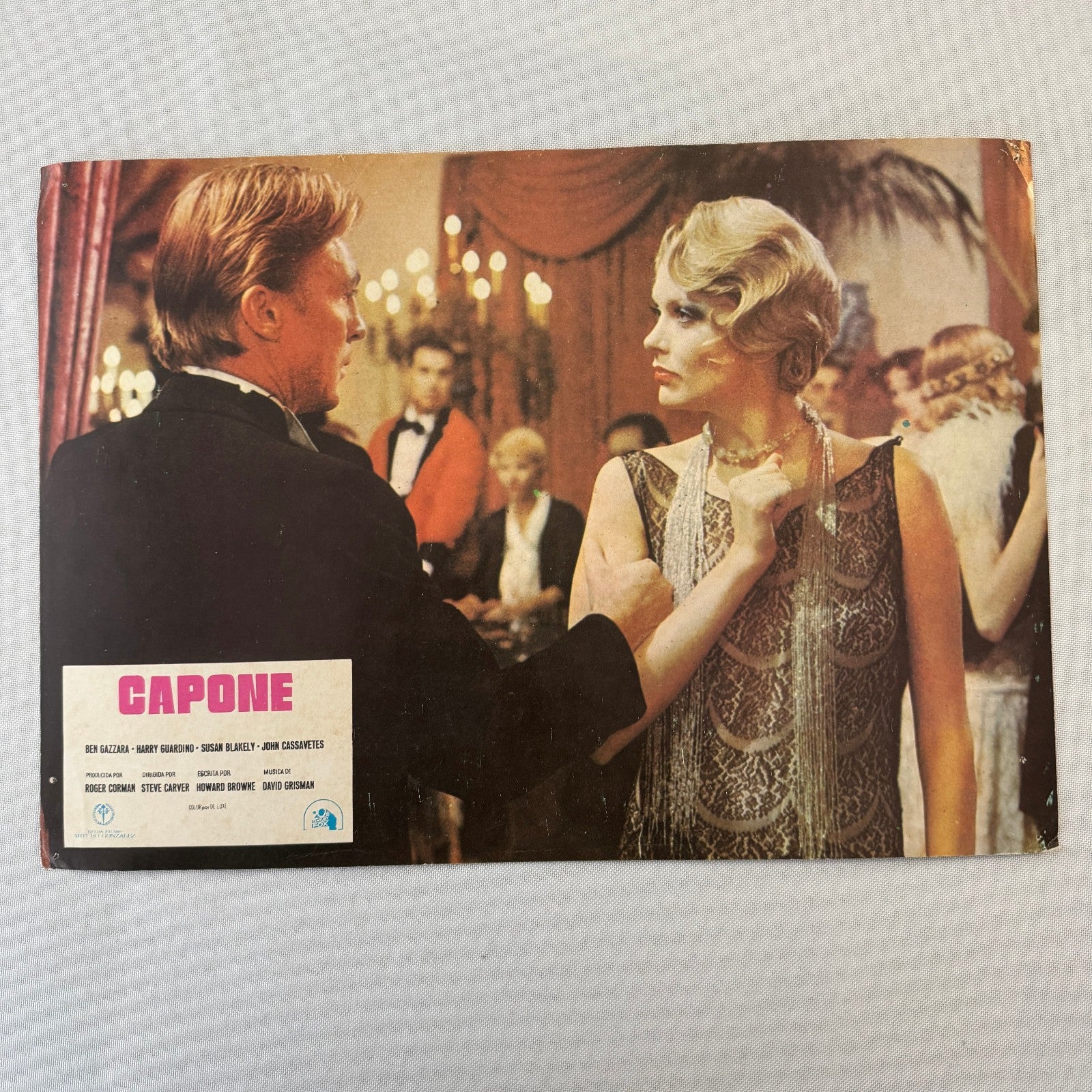 Vintage Movie Lobby Card Poster Lot CAPONE Spanish Lot 6x 1975