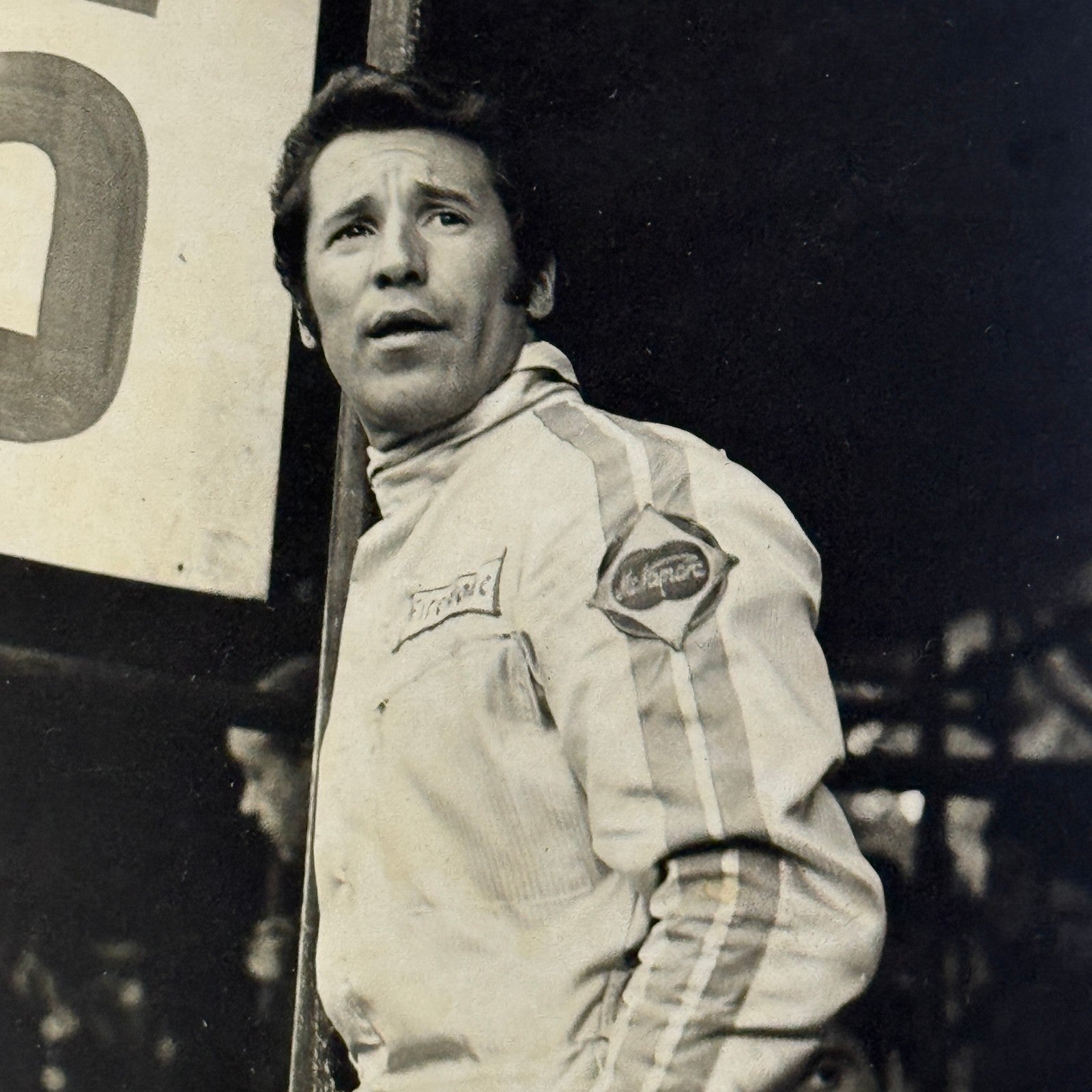 Vintage Mario Andretti Racing Driver Photo Photograph Print Motorsport