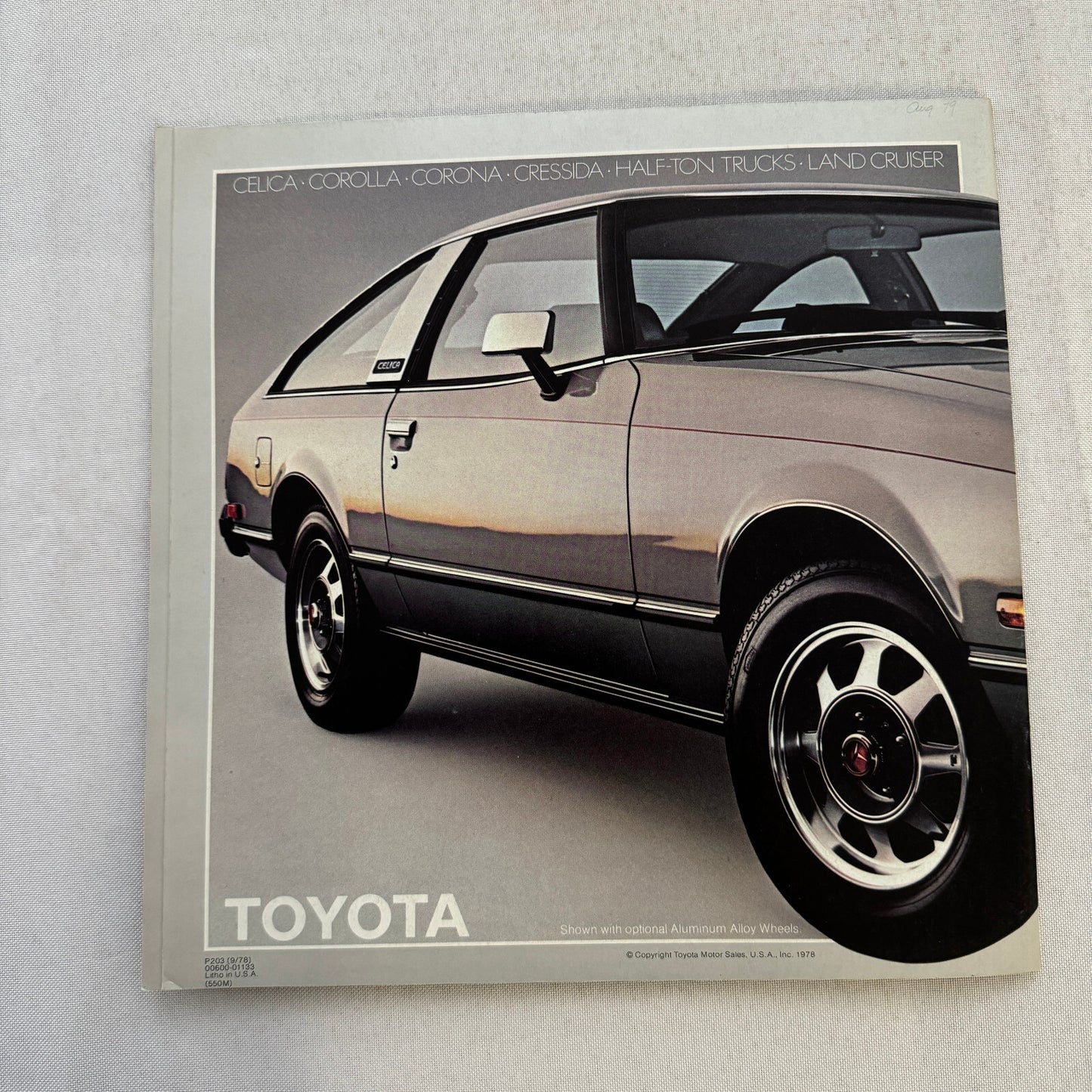 1979 Toyota Celica Car Sales Brochure Catalog GT Liftback ST Sport Coupe