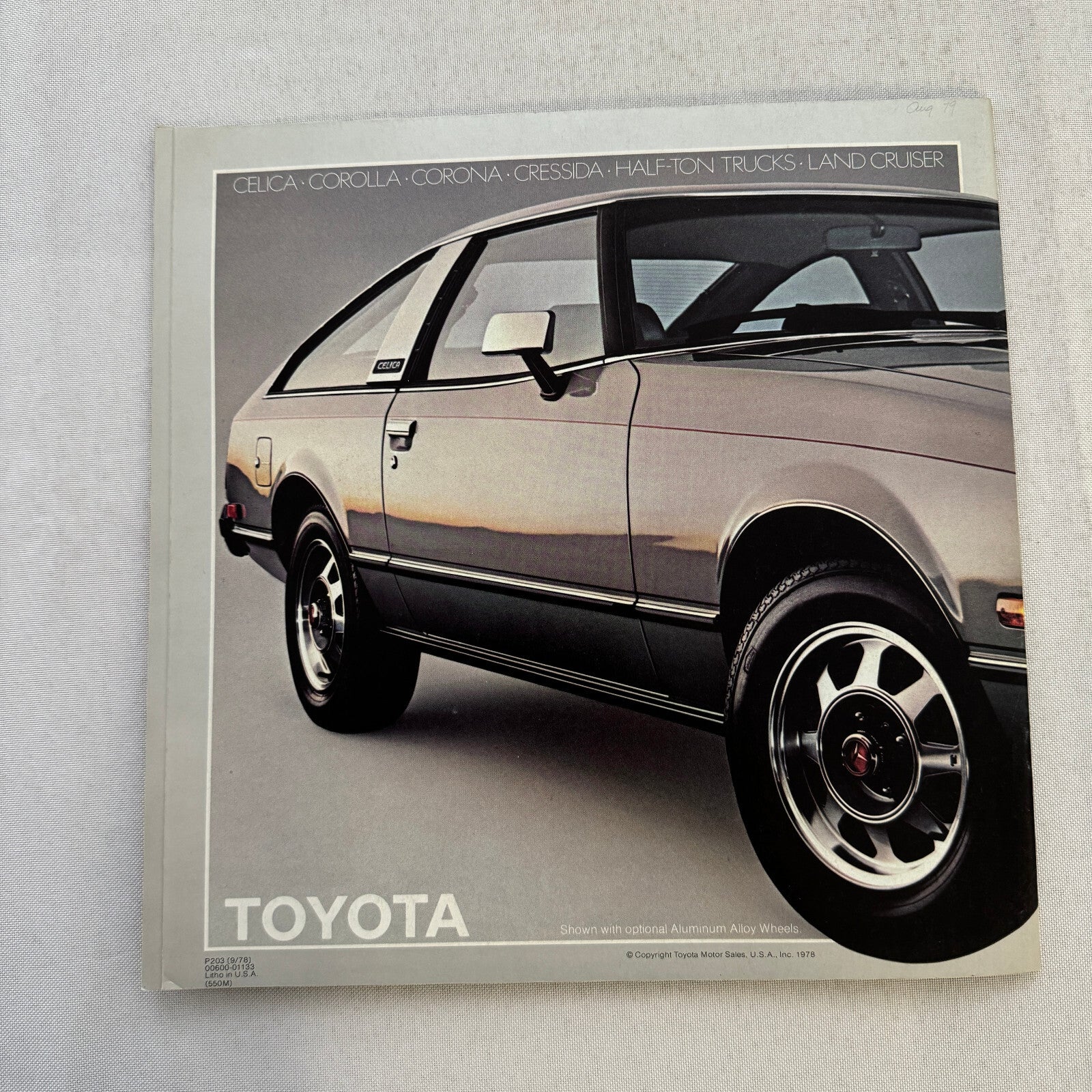 1979 Toyota Celica Car Sales Brochure Catalog GT Liftback ST Sport Coupe
