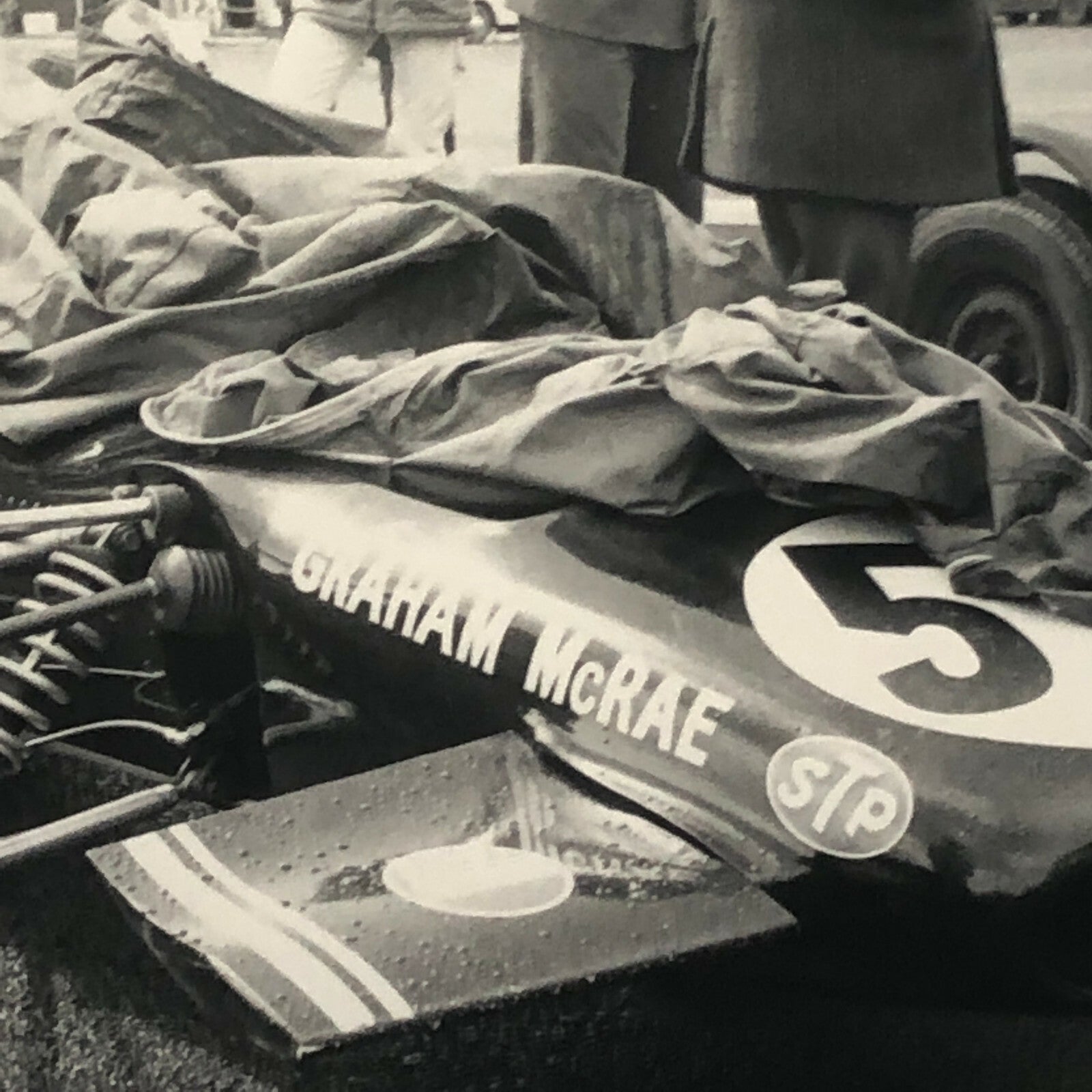 Vintage Racing Car in Paddock Area Photo Photograph Print Graham McRae