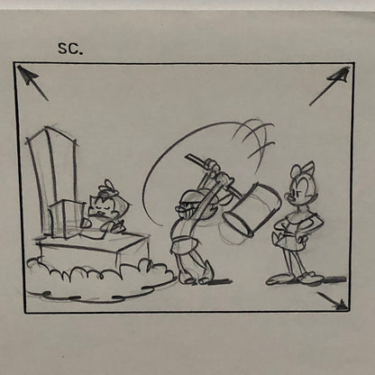ANIMANIACS Animation Storyboard Illustration Drawing Sketch Wakko Yakko Dot
