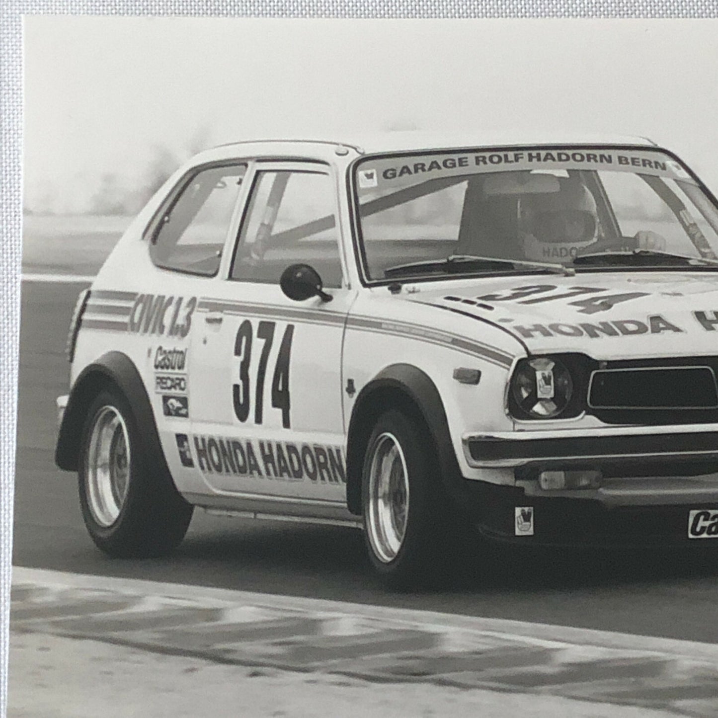 Honda Hadorn Racing Car Photo Photograph Print 1980 Honda Civic ? 