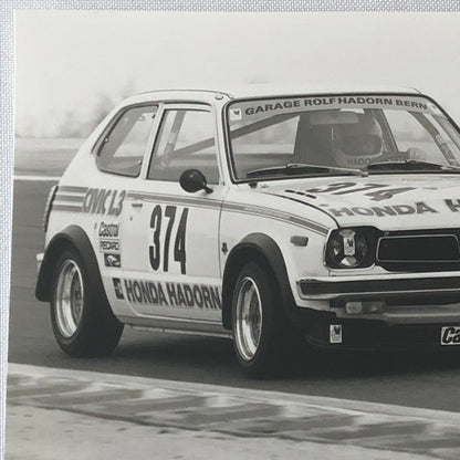 Honda Hadorn Racing Car Photo Photograph Print 1980 Honda Civic ? 