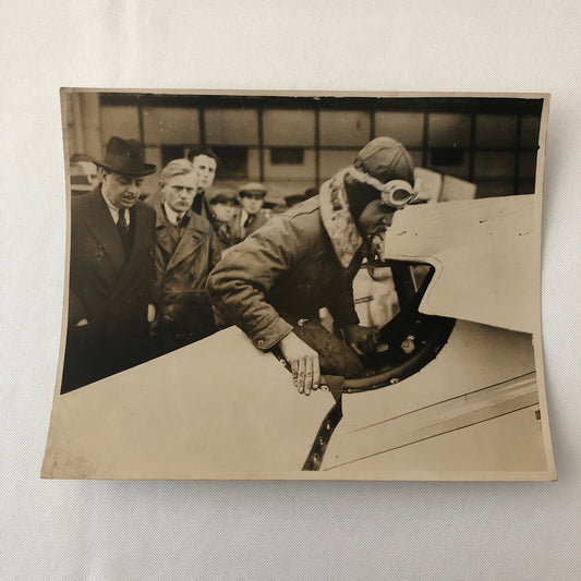 Press Photo Photograph South African Aviator Pilot Victor Smith Record Keystone