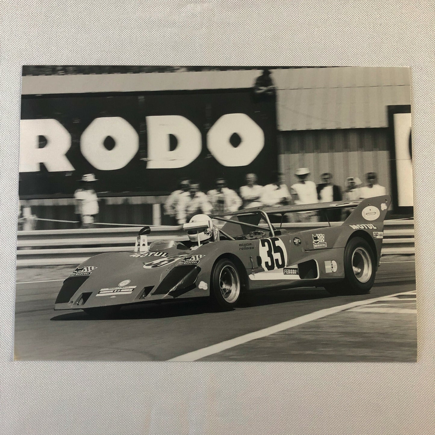 Vintage Racing Photo Photograph 1976 24 Hours of LeMans Lola T292 Car 