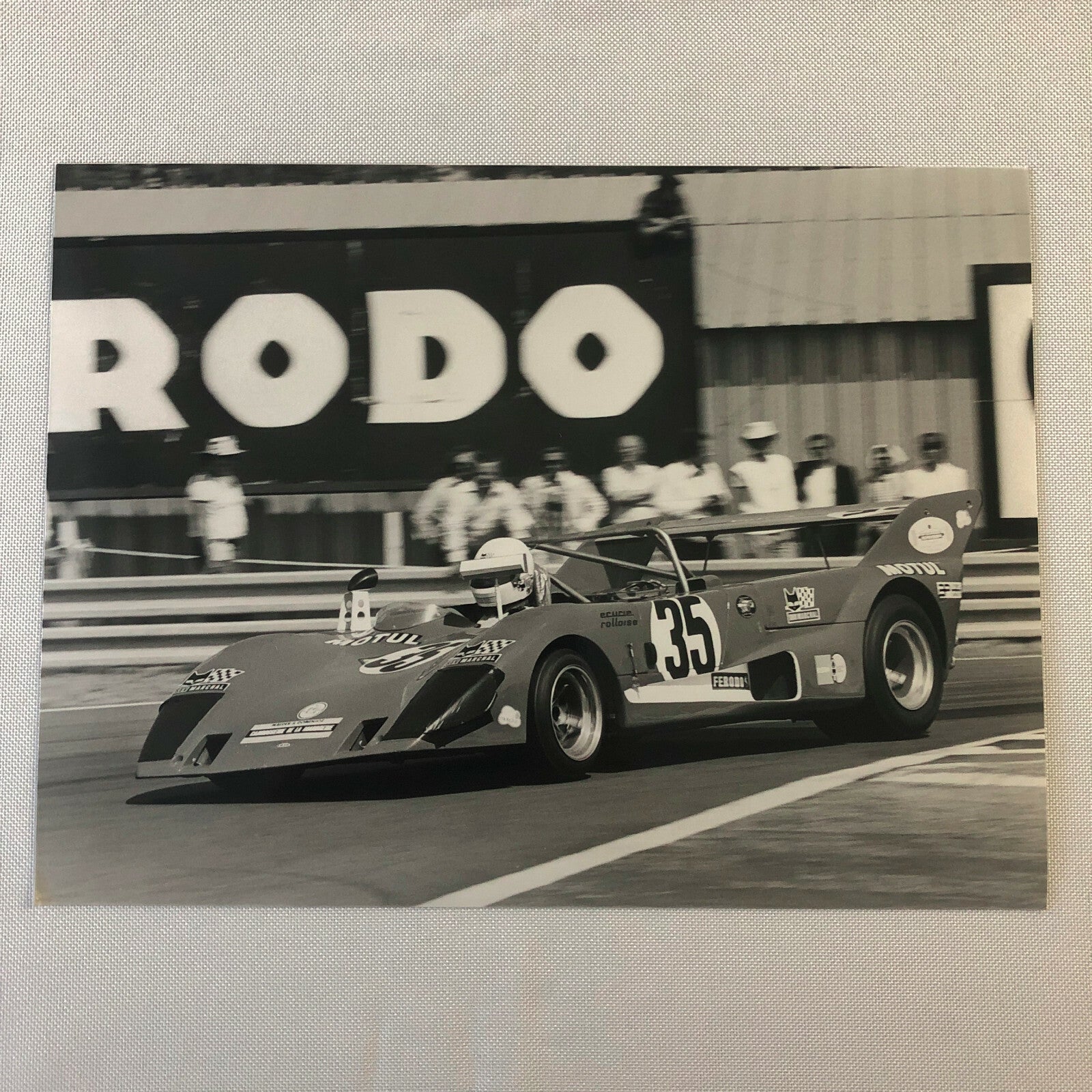 Vintage Racing Photo Photograph 1976 24 Hours of LeMans Lola T292 Car 