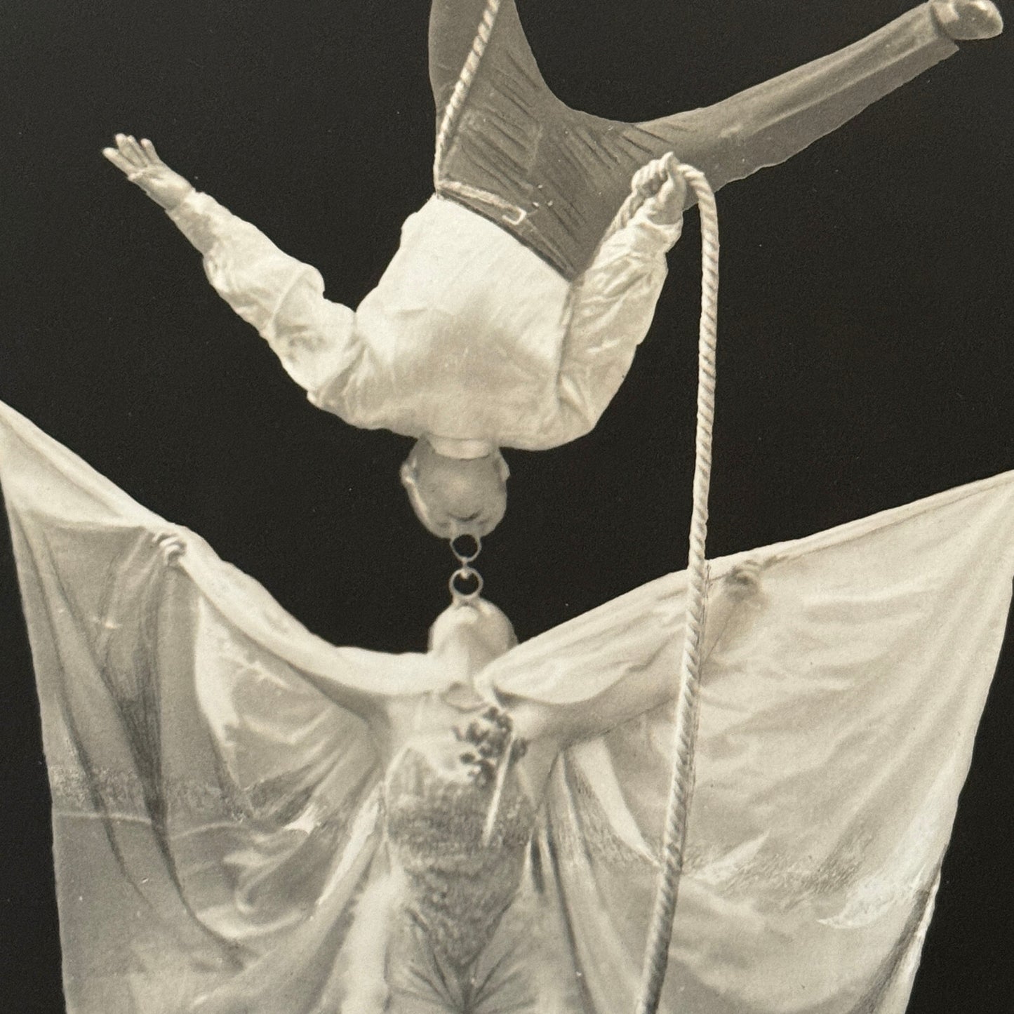 Vintage Circus Acrobat Balancing Act Photo Photograph Beautiful