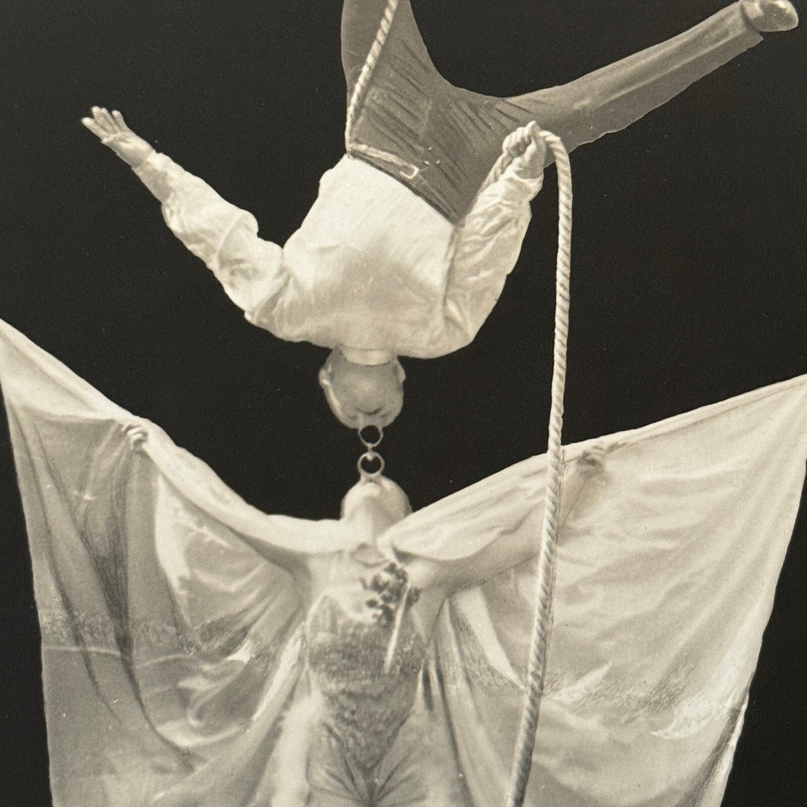 Vintage Circus Acrobat Balancing Act Photo Photograph Beautiful