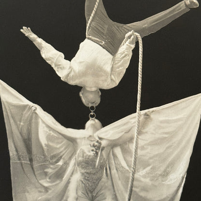 Vintage Circus Acrobat Balancing Act Photo Photograph Beautiful