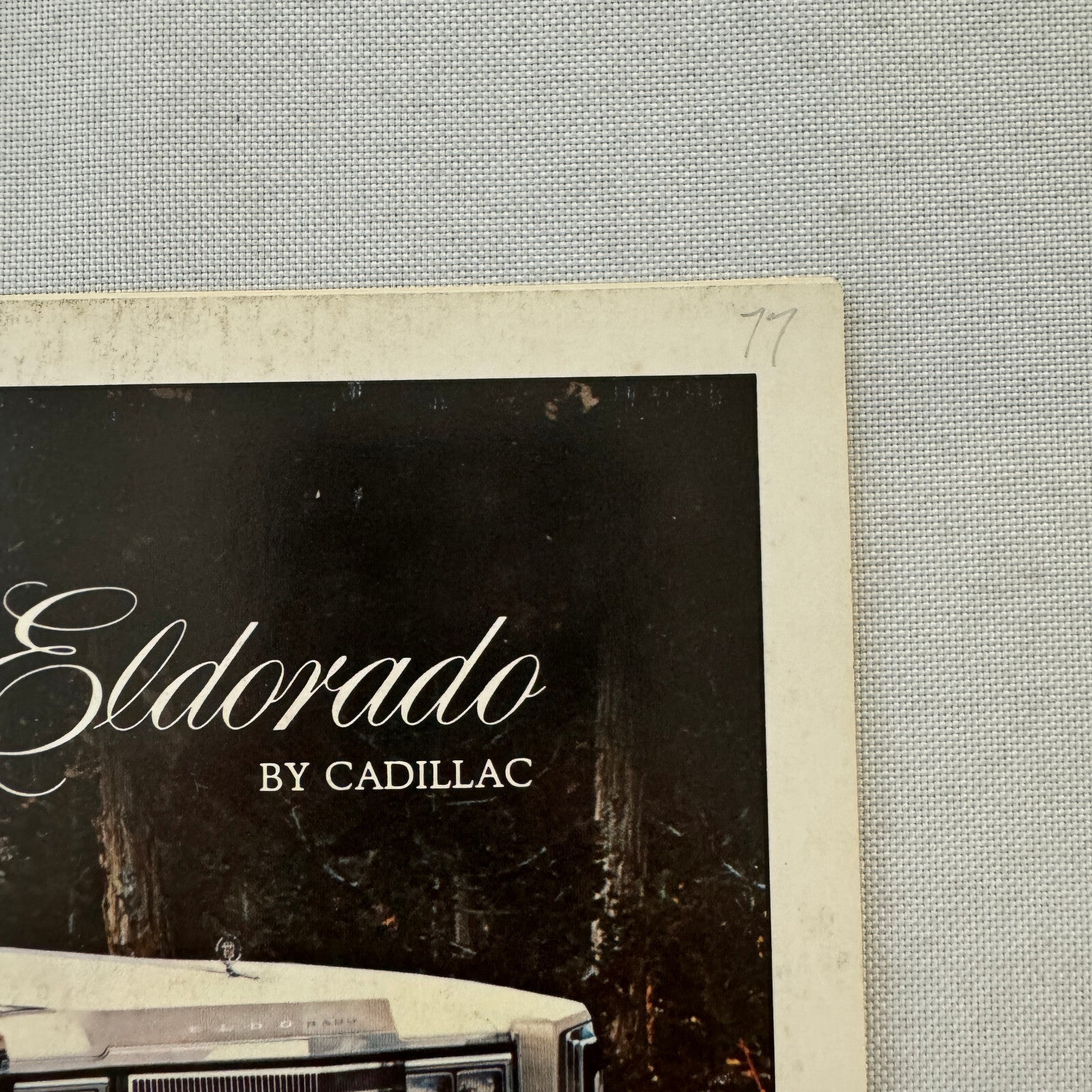 1977 Cadillac Eldorado Car Sales Brochure Catalog Eldorado Custom Biarritz