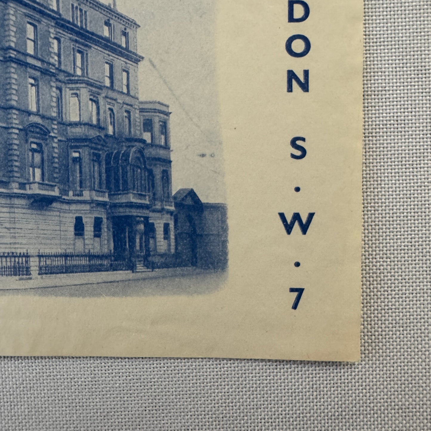 Vintage Hotel Travel Label Adelphi Hotel London UK