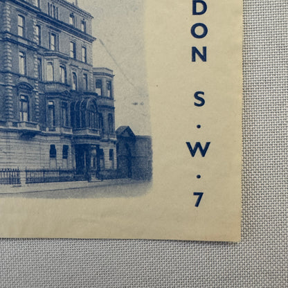 Vintage Hotel Travel Label Adelphi Hotel London UK