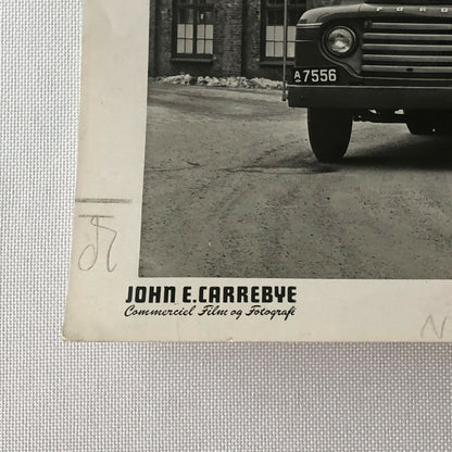 Vintage Photo Photograph of a Ford Truck and Trailer - Denmark ? 