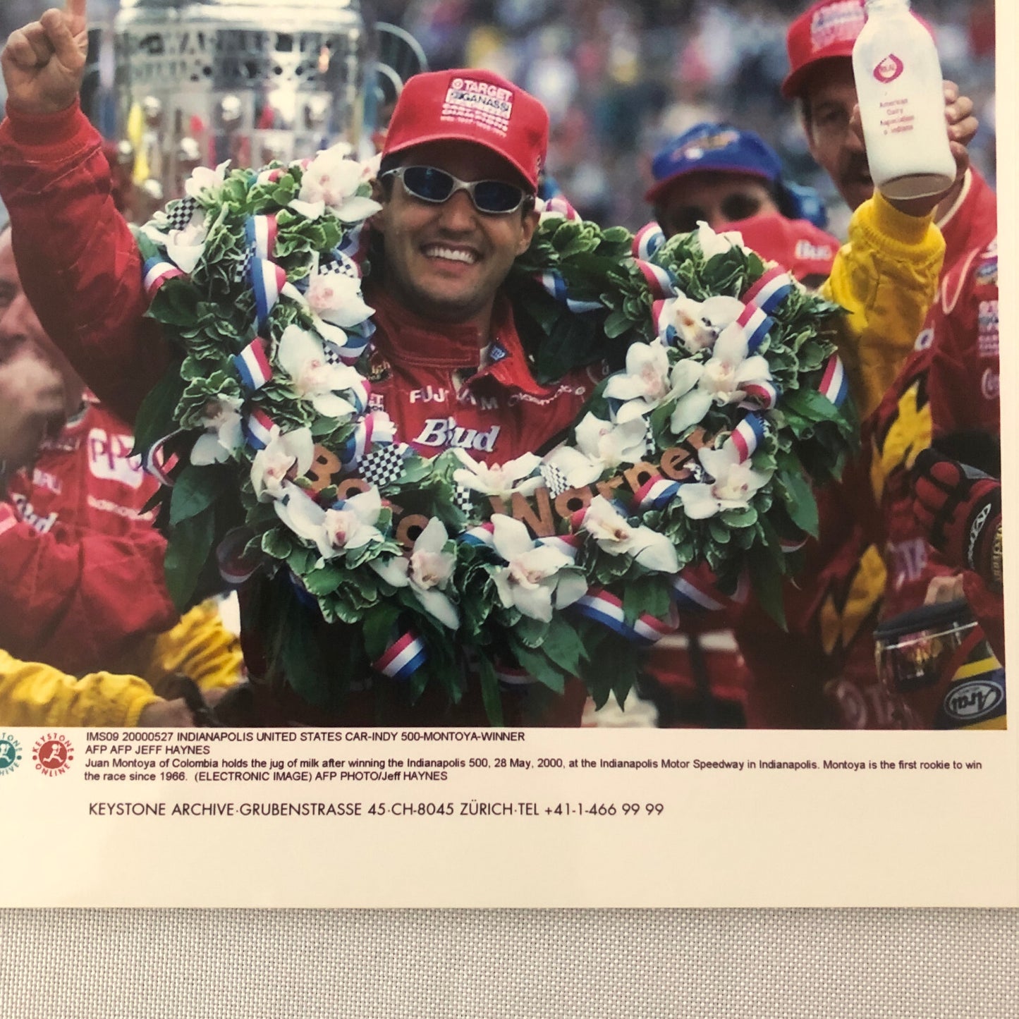 Vintage Indy Indianapolis Racing Photo Photograph Juan Montoya Win 2000