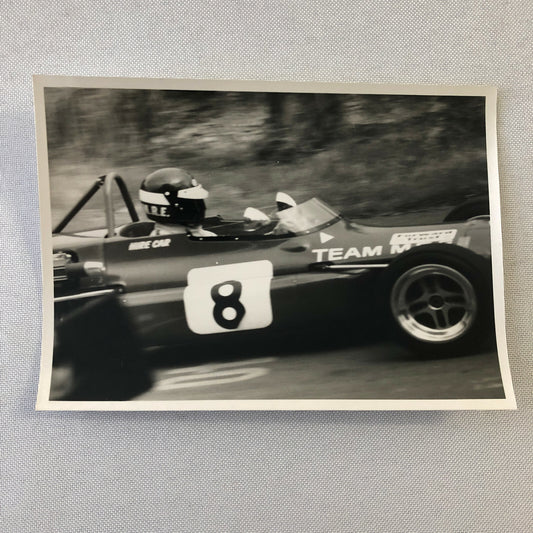 Vintage Grand Prix Car Racing Photo Photograph Print Driver Ronnie McKay