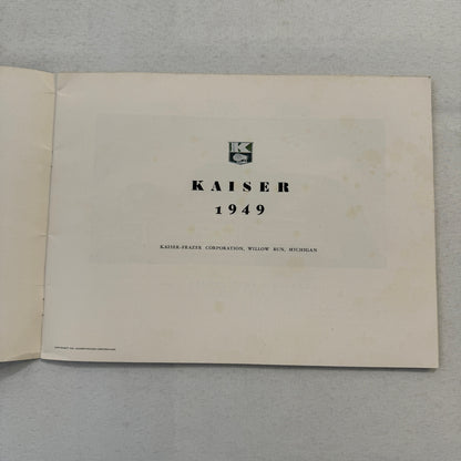 1949 Kaiser Car Sales Brochure Catalog Vintage Virginian Deluxe Special