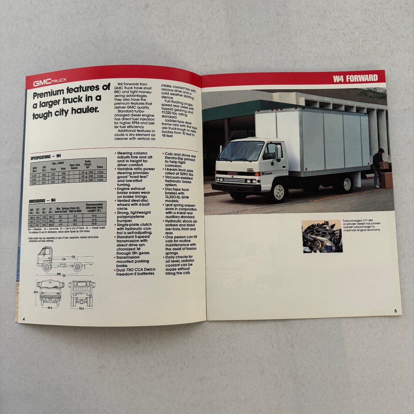 GMC Forward Truck Sales Brochure Catalog W4 W5 W7