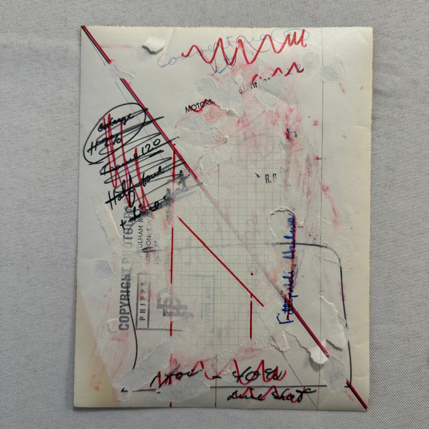 Vintage Car Racing Photo Emerson Fittipaldi Denny Hulme Driver Photograph