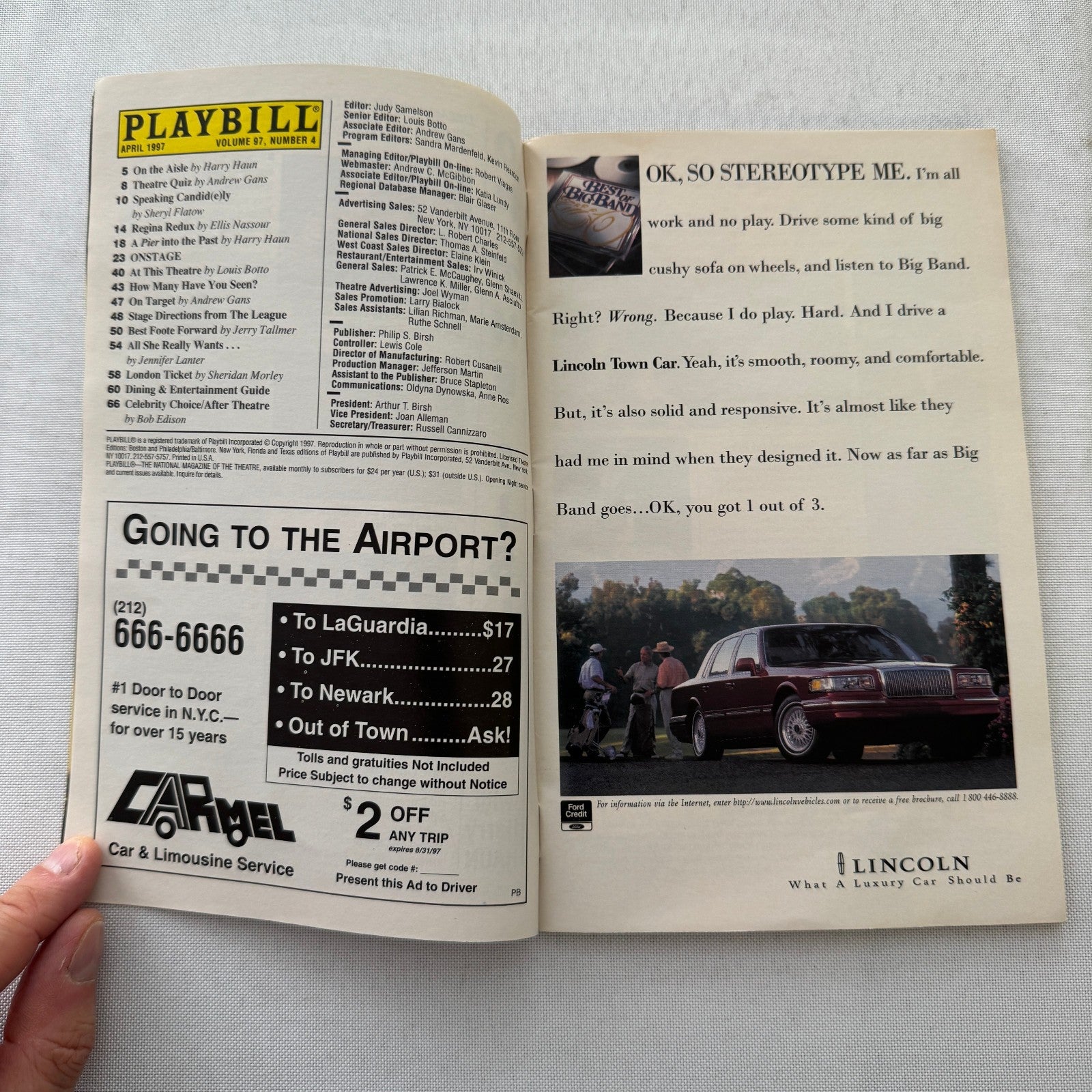 Psychopathia Sexualis Cast Signed Theater Playbill Autographed Signature 1997