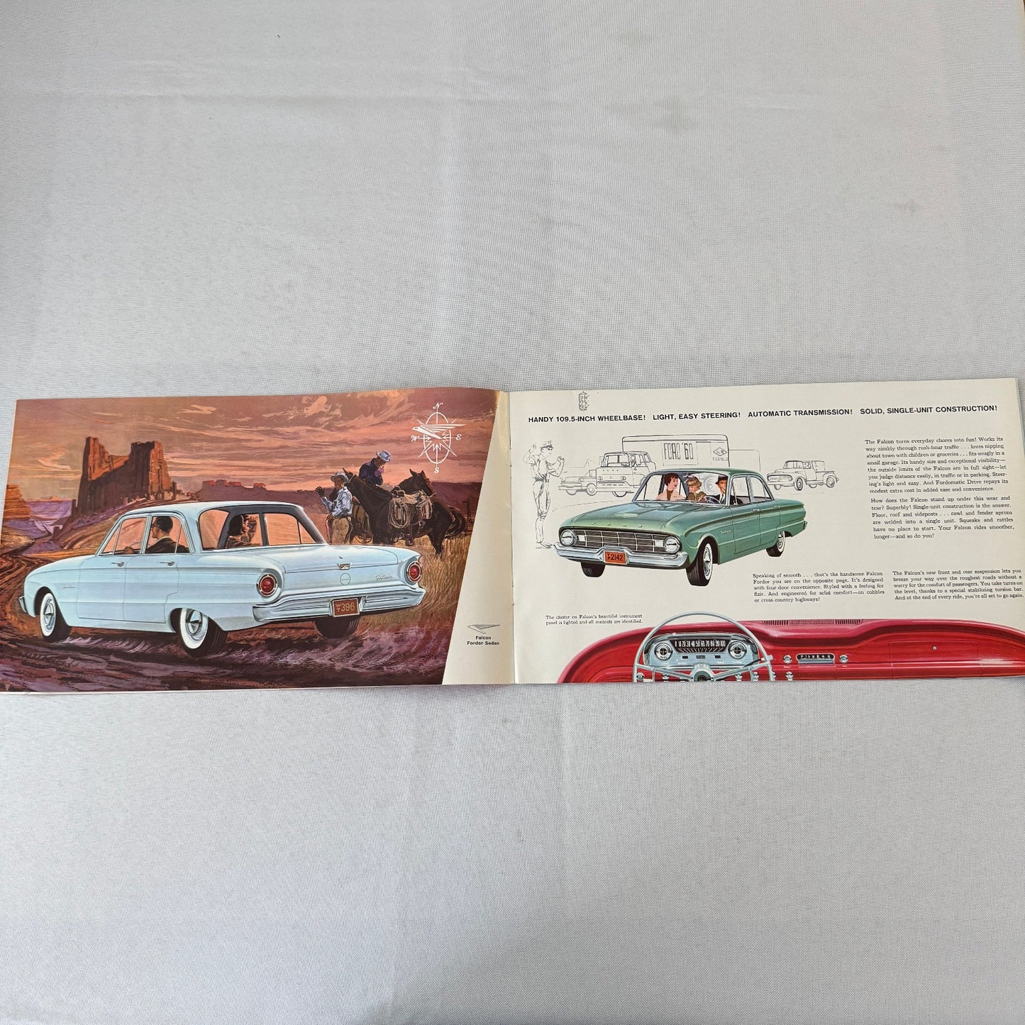 1960 Ford Falcon Car Sales Brochure Catalog Canadian Tudor Fordor Sedan