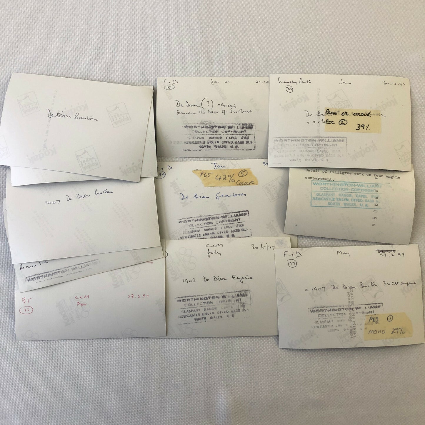 Vintage De Dion Bouton Barn Find Junk Yard Car Part Photo Photograph Lot of 11