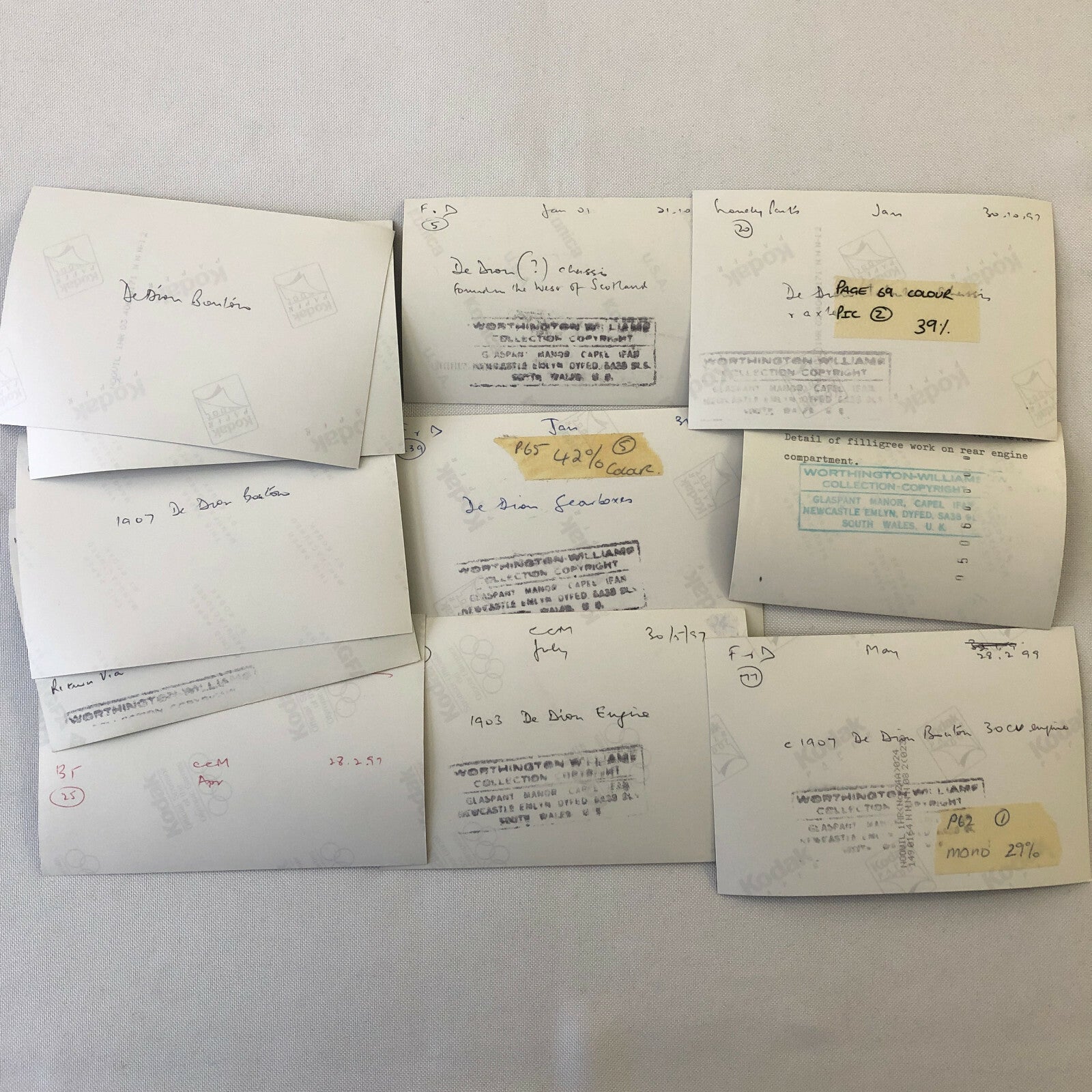 Vintage De Dion Bouton Barn Find Junk Yard Car Part Photo Photograph Lot of 11