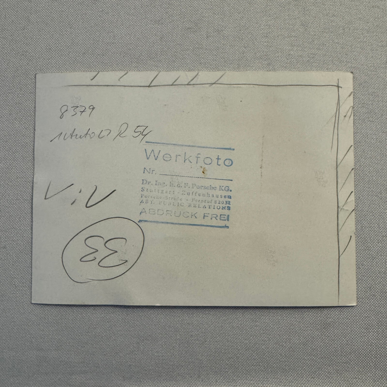 Porsche Factory Werkfoto Press Photo Photograph Porsche 911