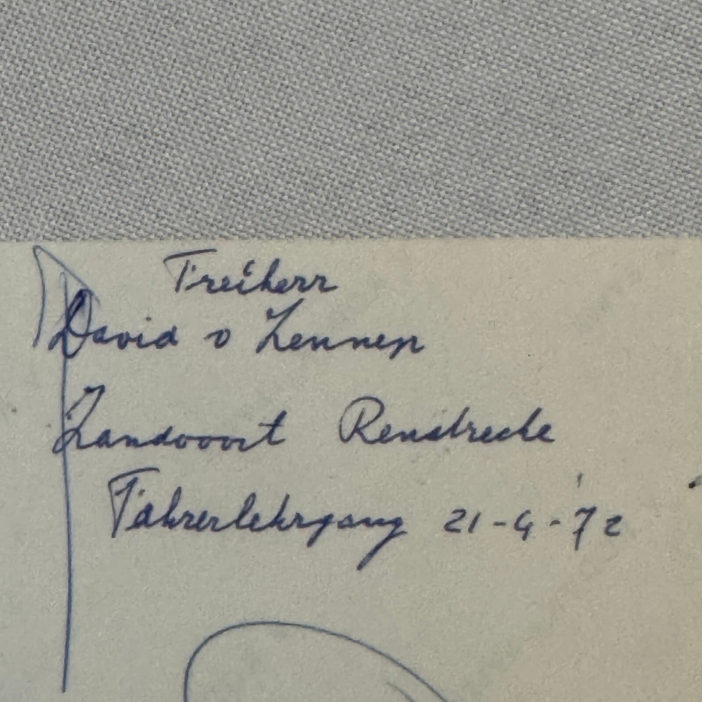 Vintage Photo Photograph 1972 Zandvoort Racing People Porsche ?