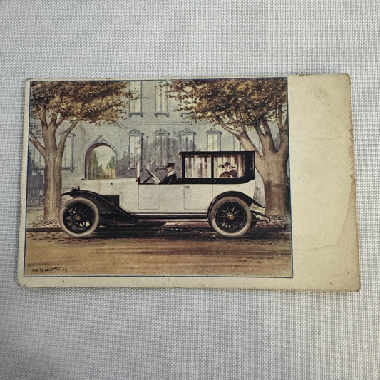 Fabbrica Automobili Torino Vintage Car Automobile Postcard Post Card Italian