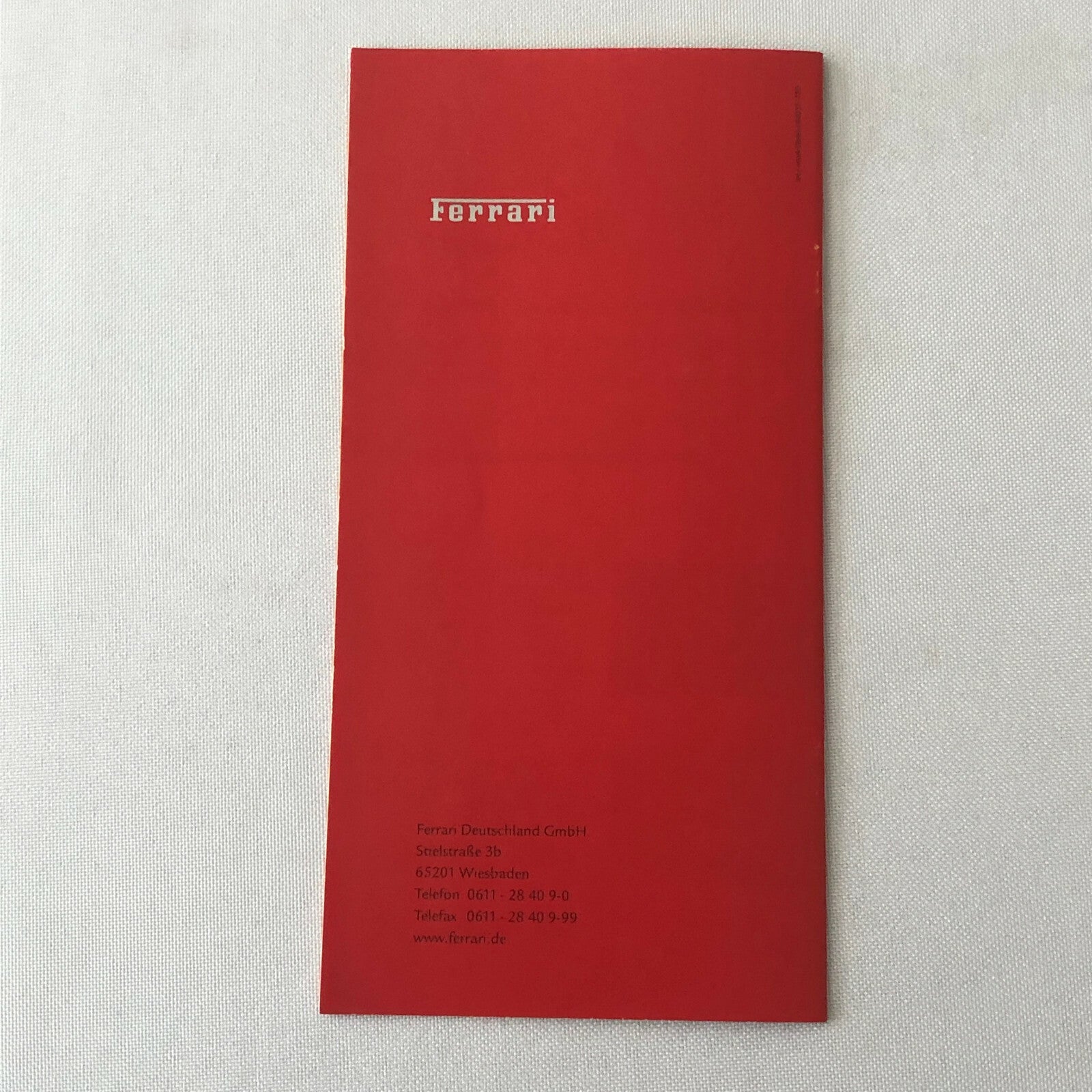 Ferrari Services Sales Brochure Catalog 360 Challenge Racing Carrozzeria GERMAN 
