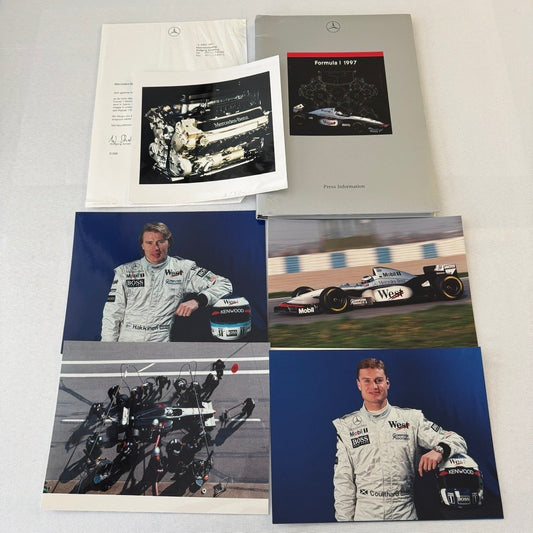 1997 Mercedes Marlboro F1 Formula One Racing Press KIt Mika Hakkinen Coulthard