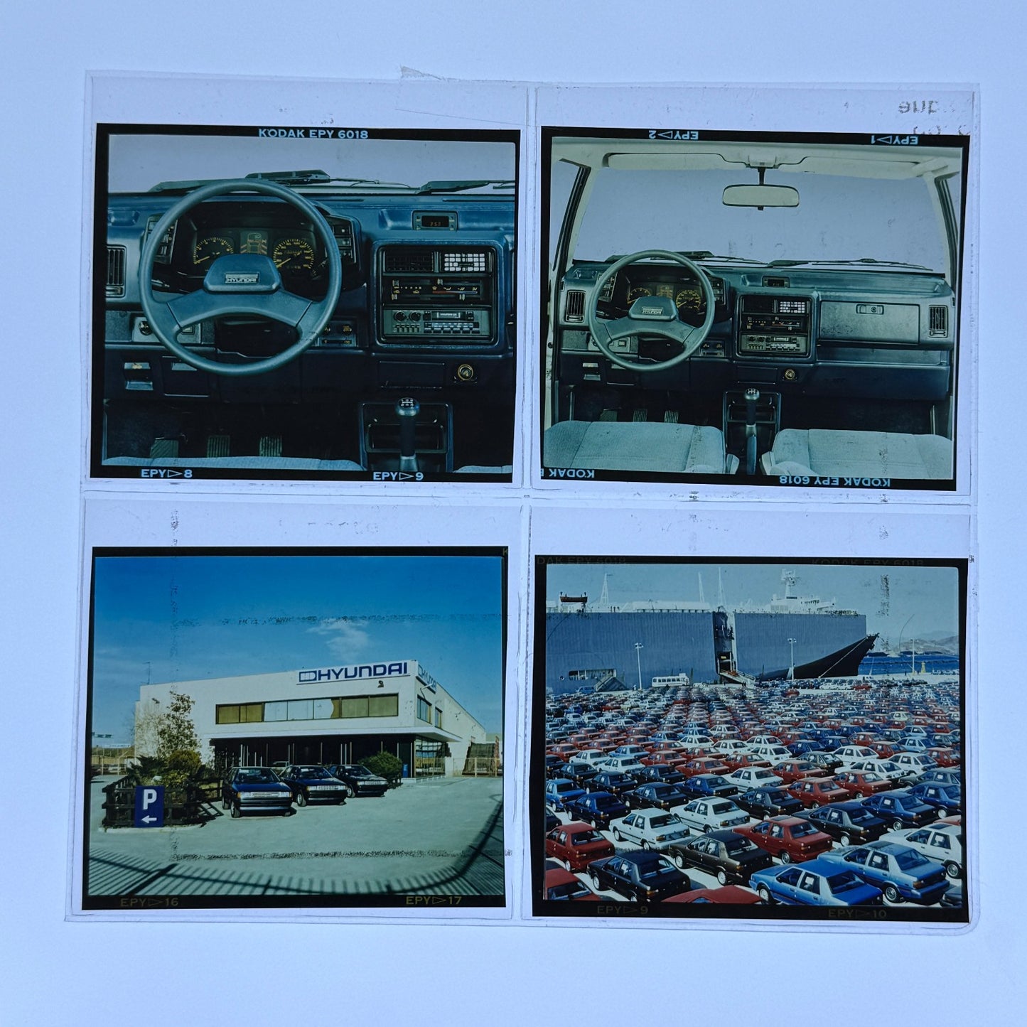 Vintage Hyundai Photo Film Lot Hyundai Pony Stellar Italian Factory