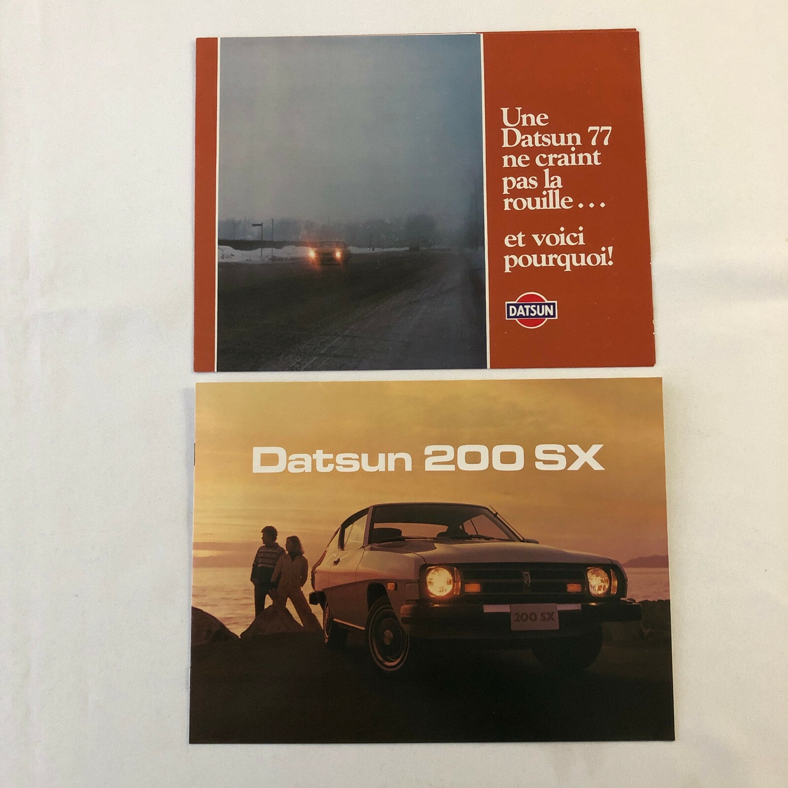 1977 Datsun Press Kit Brochure Photos FRENCH 200SX Sportruck 280Z 280 Z B210 +