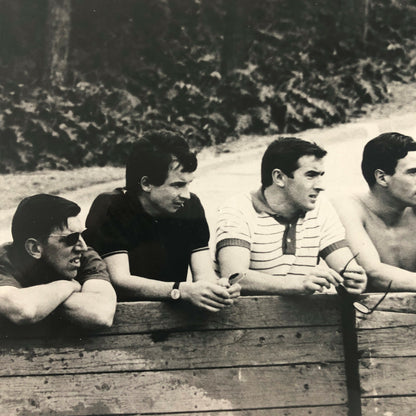 1966 Barcelona Formula III Car Racing Photo Photograph - Fans Watching Race 