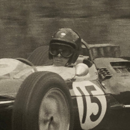 Vintage Grand Prix Racing Car Driver Photo Photograph Print