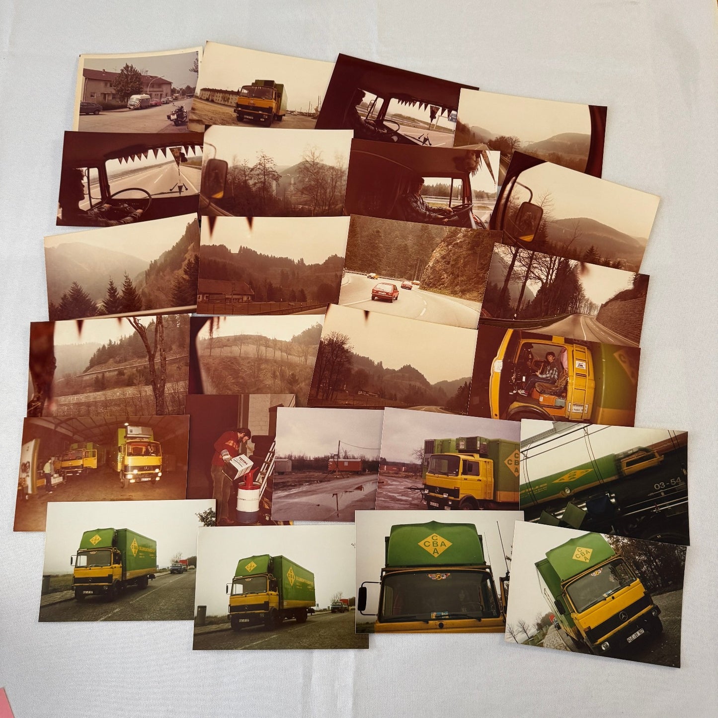 HUGE Vintage Truck and Construction Equipment Photo Lot 1980s Germany 300 Images