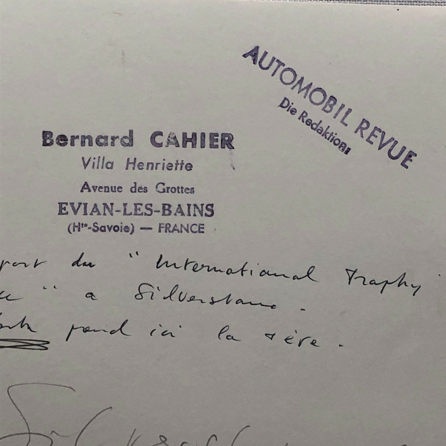 Vintage 1962 Silverstone Trophy Grand Prix Racing Photo Bernard Cahier Jim Clark