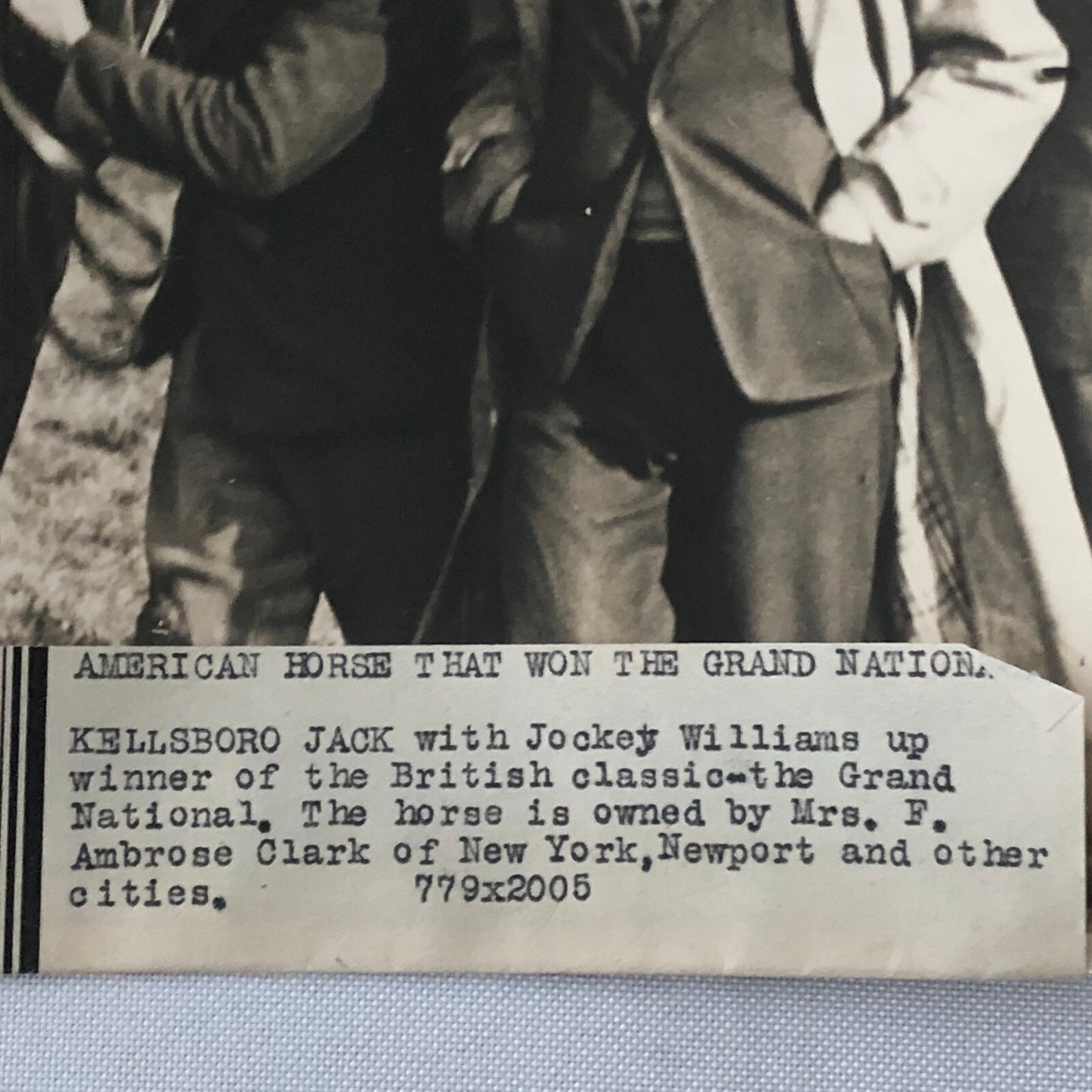 Press Photo Photograph Horse Racing Kellsboro Jack British Classic Underwood