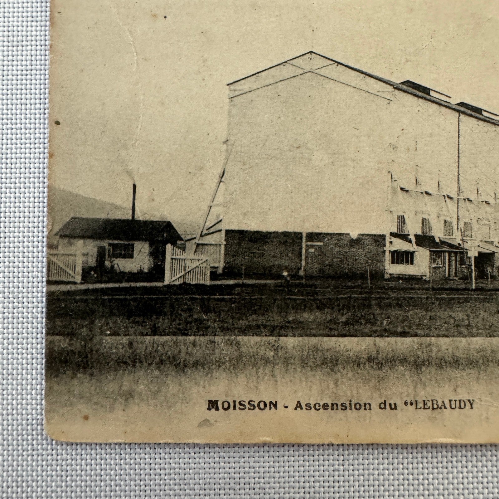 Vintage Zeppelin Airship Dirigible Postcard Post Card French Le Lebaudy