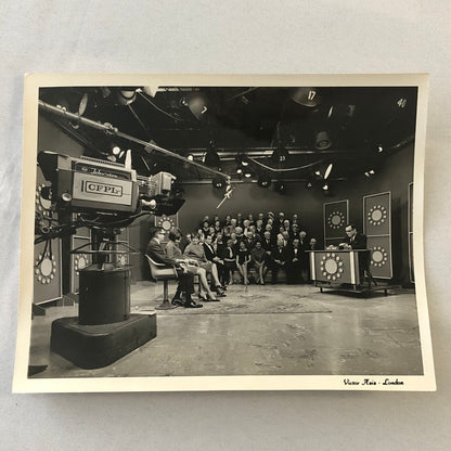 Vintage Photo Photograph Television Studio Show Camera People CFPL Lot of 2