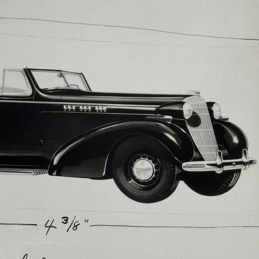 Vintage 1936 Oldsmobile Car Photo Photograph Modern Print