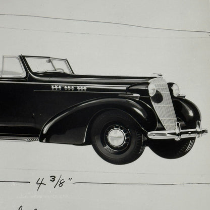 Vintage 1936 Oldsmobile Car Photo Photograph Modern Print