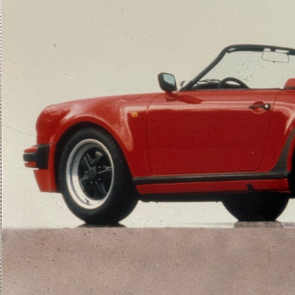 Vintage Porsche 911 Convertible Car Photo Photograph Print