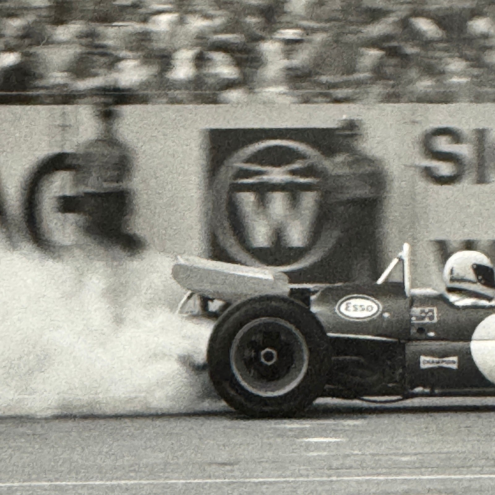 Vintage Racing Photo Jack Brabham Motorsport Photograph Print Autocar
