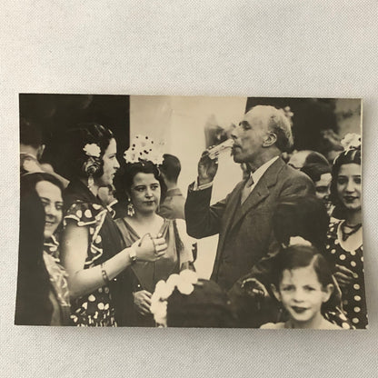 Vintage Press Photo Photograph Spain Feast of Seville President Women 1933 Lot 2