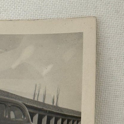 Vintage Photo Photograph Print Man in Early Automobile Car