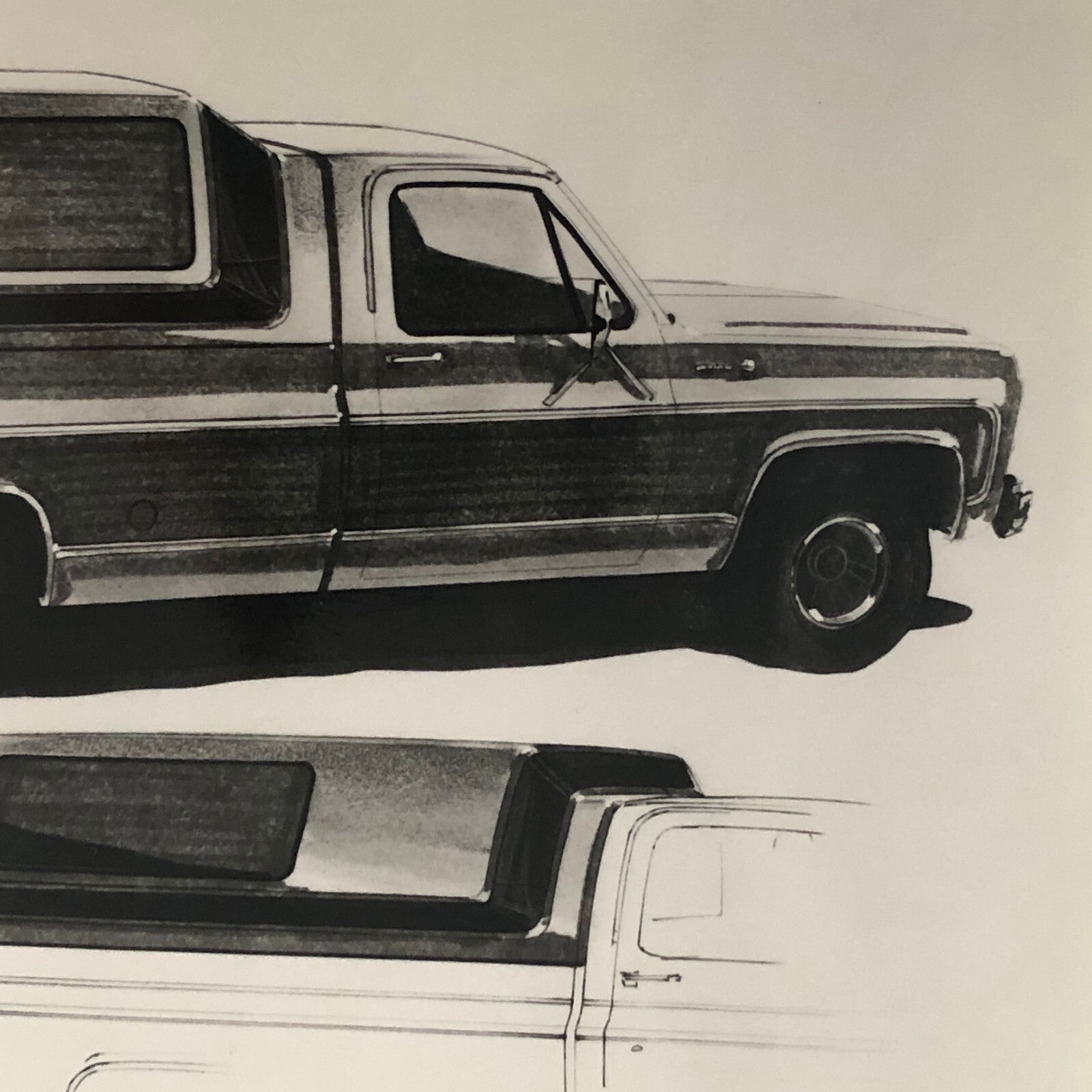Vintage Car Design Photo Photograph Chevrolet Squarebody Pickup Graphics Package