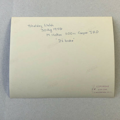 Vintage Racing Photo Photograph Print Shelsley Walsh Cooper Car 1958 Mike Hatton