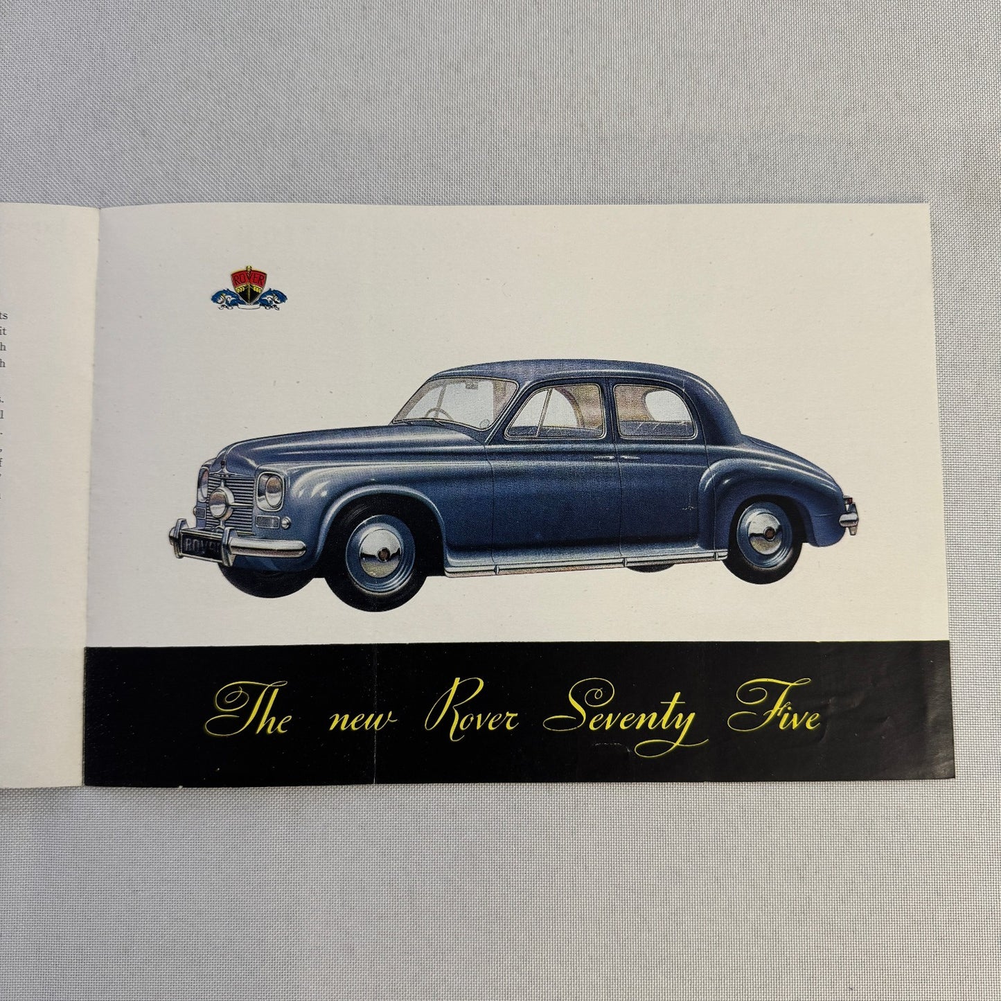 Rover Seventy Five Rover 75 Car Sales Brochure Catalog Vintage Advertising